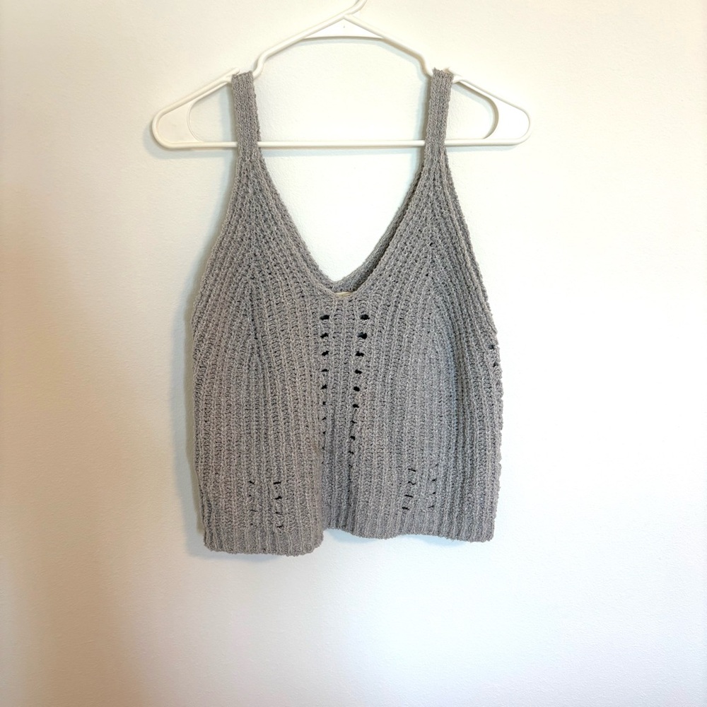 LoveStitch Rustic Ribbed Sweater Tank Top Size S